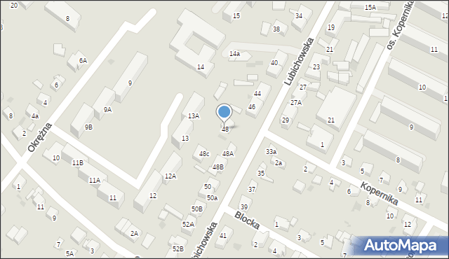 Starogard Gdański, Lubichowska, 48, mapa Starogard Gdański