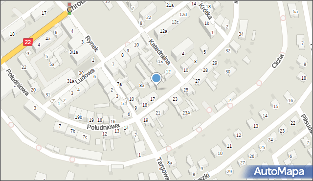 Strzelce Krajeńskie, Ludowa, 9c, mapa Strzelce Krajeńskie