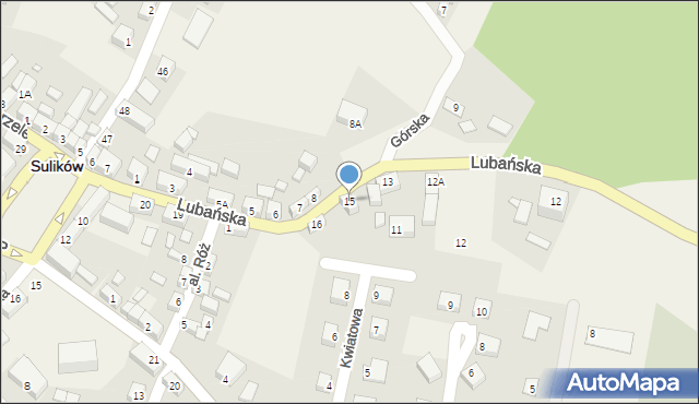 Sulików, Lubańska, 15, mapa Sulików