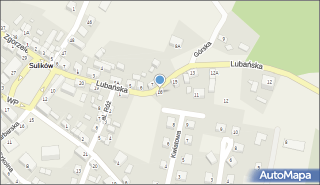 Sulików, Lubańska, 16, mapa Sulików