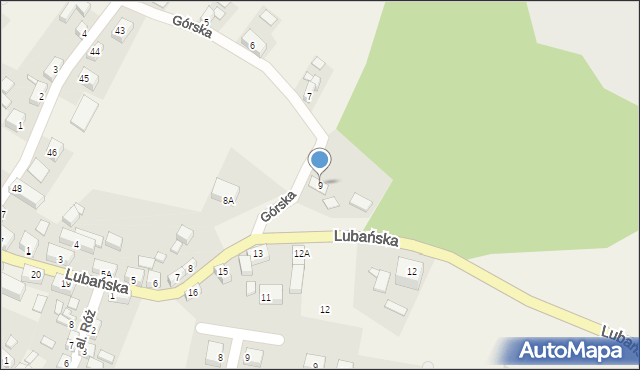 Sulików, Lubańska, 9, mapa Sulików