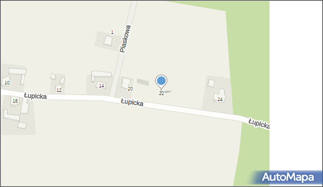 Świętno, Łupicka, 22, mapa Świętno