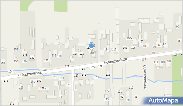 Szarlejka, Łukaszewicza, 118, mapa Szarlejka