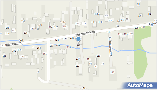 Szarlejka, Łukaszewicza, 125, mapa Szarlejka