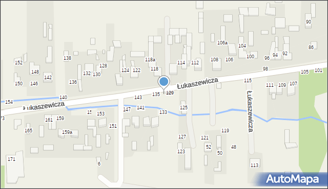 Szarlejka, Łukaszewicza, 131, mapa Szarlejka