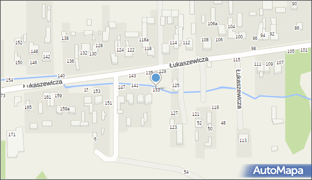 Szarlejka, Łukaszewicza, 133, mapa Szarlejka