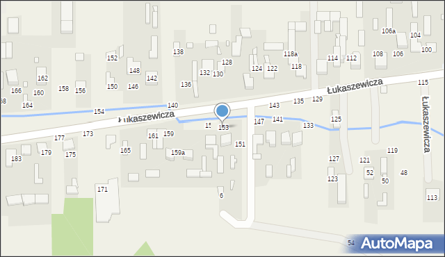 Szarlejka, Łukaszewicza, 153, mapa Szarlejka