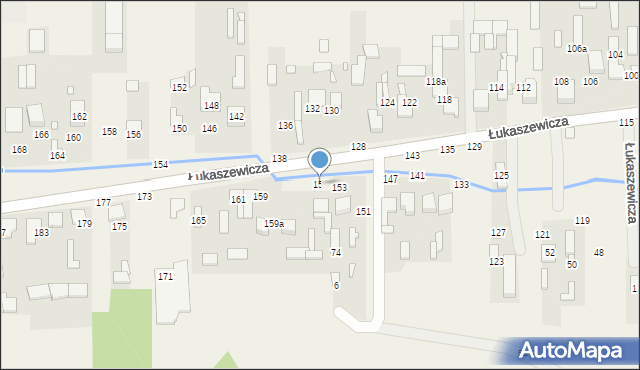 Szarlejka, Łukaszewicza, 155, mapa Szarlejka