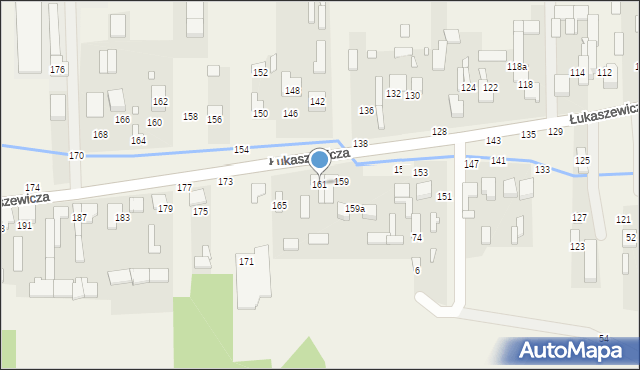 Szarlejka, Łukaszewicza, 161, mapa Szarlejka