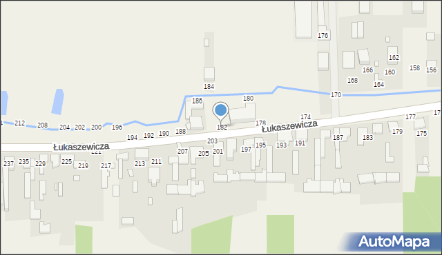 Szarlejka, Łukaszewicza, 182, mapa Szarlejka