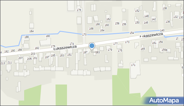 Szarlejka, Łukaszewicza, 185, mapa Szarlejka