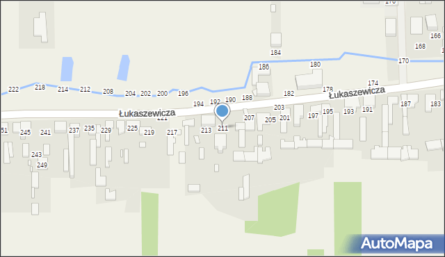 Szarlejka, Łukaszewicza, 211, mapa Szarlejka