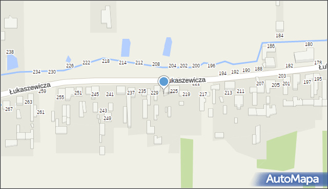 Szarlejka, Łukaszewicza, 227, mapa Szarlejka