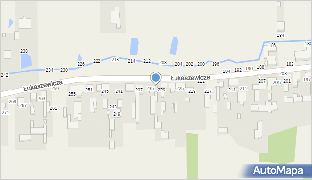 Szarlejka, Łukaszewicza, 231, mapa Szarlejka