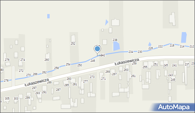 Szarlejka, Łukaszewicza, 244, mapa Szarlejka