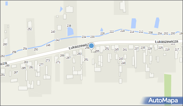 Szarlejka, Łukaszewicza, 257, mapa Szarlejka