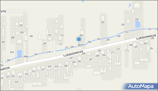 Szarlejka, Łukaszewicza, 262, mapa Szarlejka