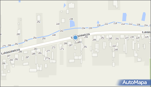 Szarlejka, Łukaszewicza, 265, mapa Szarlejka