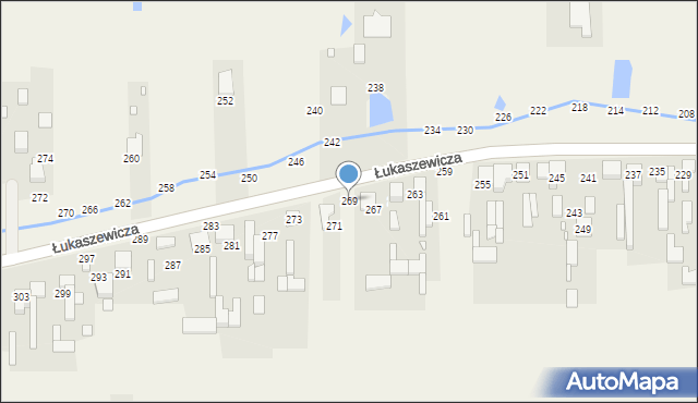 Szarlejka, Łukaszewicza, 269, mapa Szarlejka