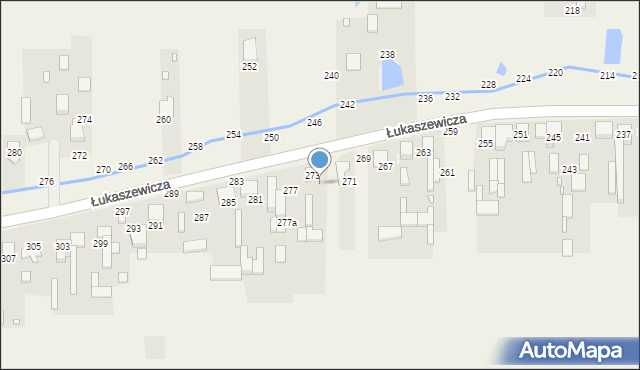 Szarlejka, Łukaszewicza, 275, mapa Szarlejka