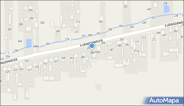 Szarlejka, Łukaszewicza, 293, mapa Szarlejka