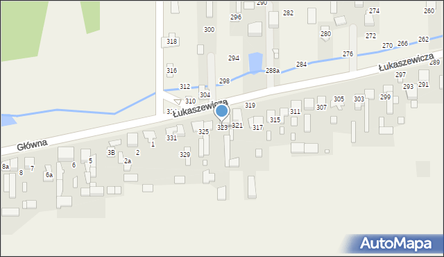 Szarlejka, Łukaszewicza, 323, mapa Szarlejka