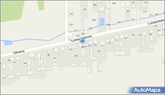 Szarlejka, Łukaszewicza, 325, mapa Szarlejka