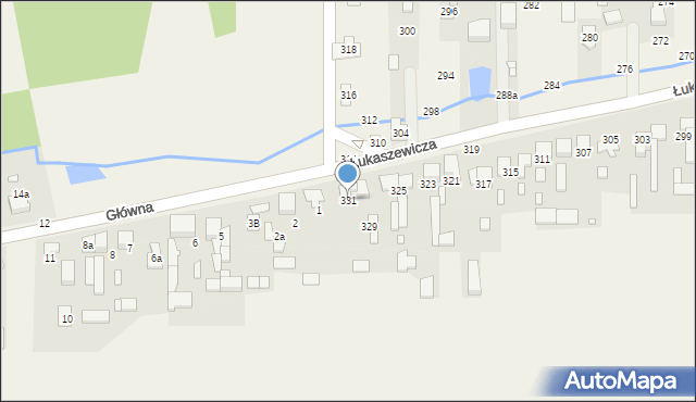 Szarlejka, Łukaszewicza, 331, mapa Szarlejka