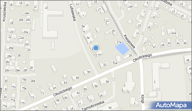 Szczecin, Lubawska, 1, mapa Szczecina