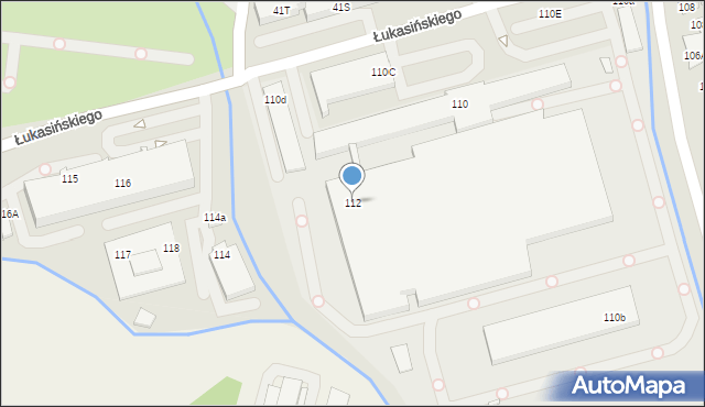 Szczecin, Łukasińskiego Waleriana, mjr., 112, mapa Szczecina