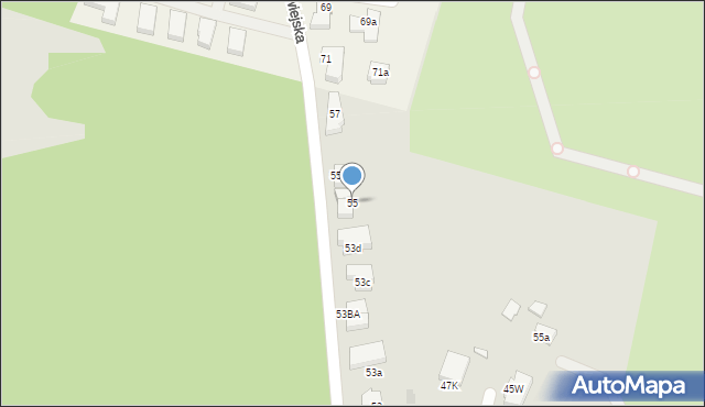 Szczecin, Łukasińskiego Waleriana, mjr., 55, mapa Szczecina