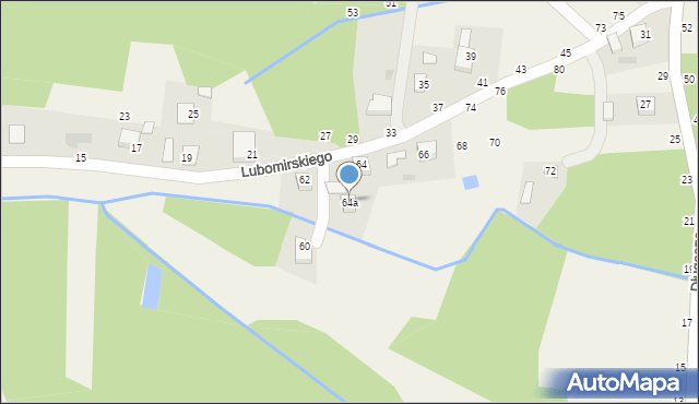 Szczepanów, Lubomirskiego Stanisława, 64a, mapa Szczepanów