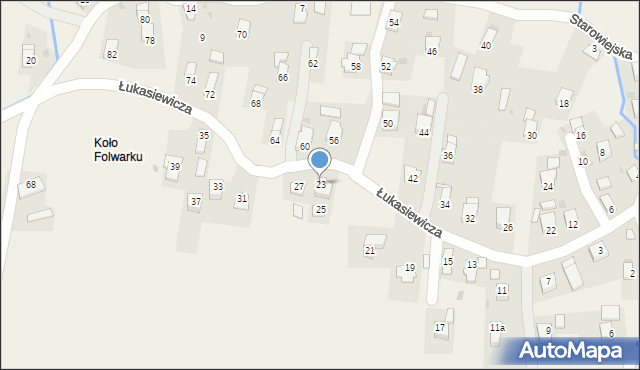 Targowiska, Łukasiewicza Ignacego, 23, mapa Targowiska