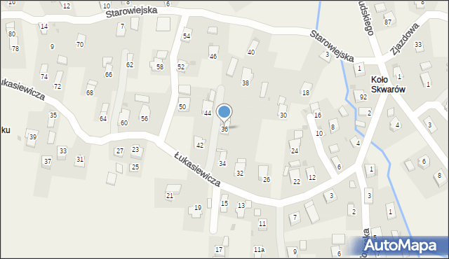 Targowiska, Łukasiewicza Ignacego, 36, mapa Targowiska