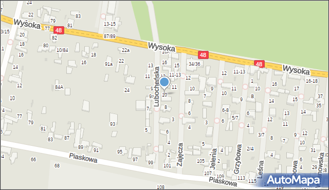 Tomaszów Mazowiecki, Lubocheńska, 10, mapa Tomaszów Mazowiecki