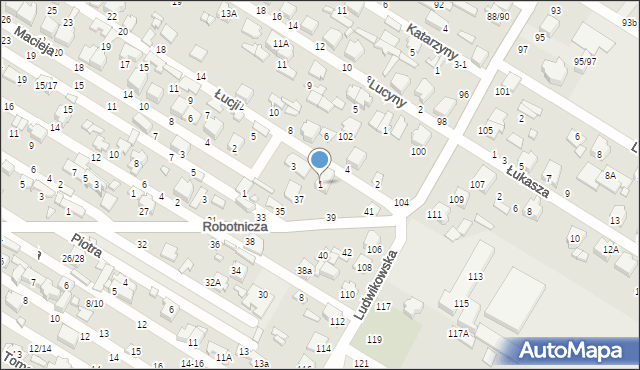 Tomaszów Mazowiecki, Łucji, 1, mapa Tomaszów Mazowiecki