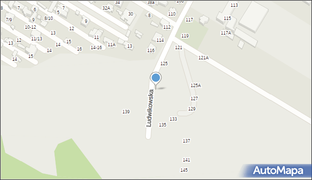 Tomaszów Mazowiecki, Ludwikowska, 131, mapa Tomaszów Mazowiecki