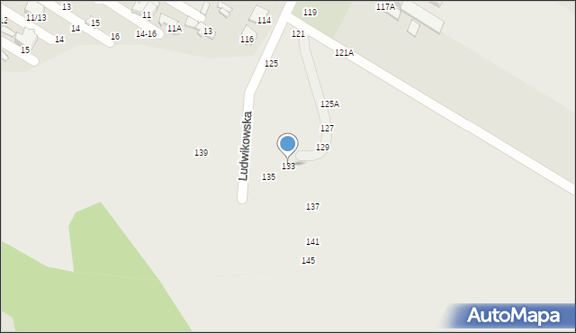 Tomaszów Mazowiecki, Ludwikowska, 133, mapa Tomaszów Mazowiecki