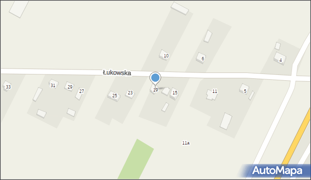 Tuliłów, Łukowska, 19, mapa Tuliłów