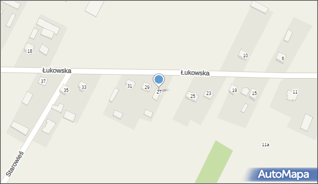 Tuliłów, Łukowska, 27, mapa Tuliłów