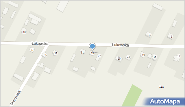 Tuliłów, Łukowska, 29, mapa Tuliłów