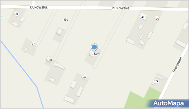 Tuliłów, Łukowska, 43A, mapa Tuliłów