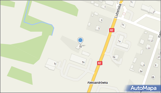 Urszulin, Lubelska, 5a, mapa Urszulin