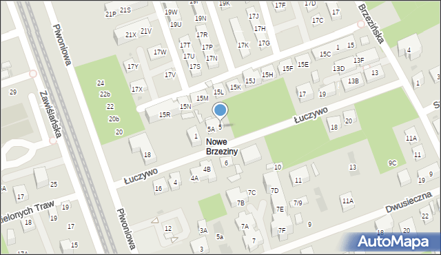 Warszawa, Łuczywo, 5, mapa Warszawy