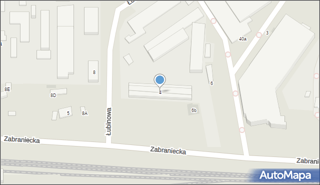 Warszawa, Łubinowa, 4, mapa Warszawy