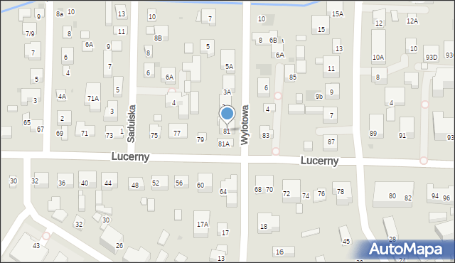 Warszawa, Lucerny, 81, mapa Warszawy