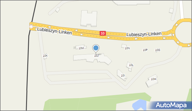 Wąwelnica, Lubieszyn, 10J, mapa Wąwelnica