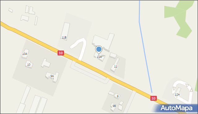 Wąwelnica, Lubieszyn, 11A, mapa Wąwelnica