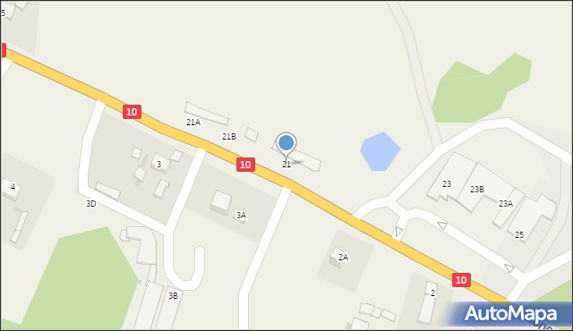 Wąwelnica, Lubieszyn, 21, mapa Wąwelnica