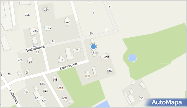 Wiązowna, Lubelska, 70e, mapa Wiązowna